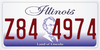 IL license plate Z844974