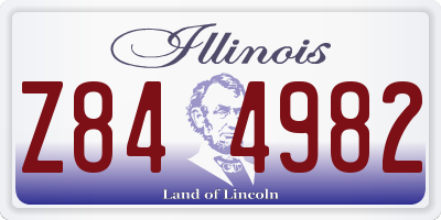 IL license plate Z844982
