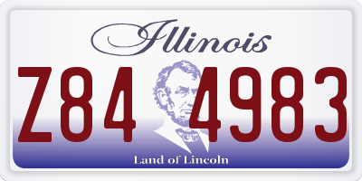 IL license plate Z844983