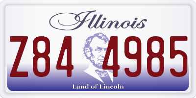 IL license plate Z844985