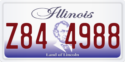 IL license plate Z844988