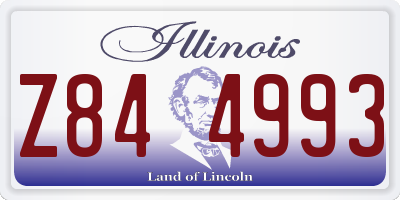 IL license plate Z844993