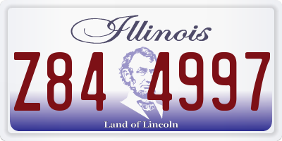 IL license plate Z844997