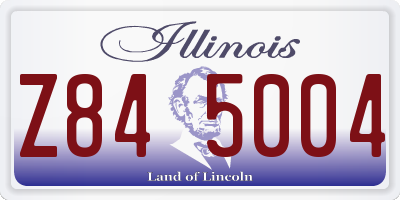 IL license plate Z845004
