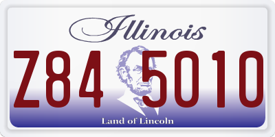 IL license plate Z845010