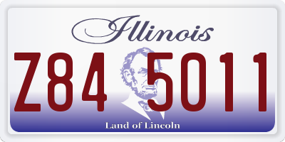 IL license plate Z845011