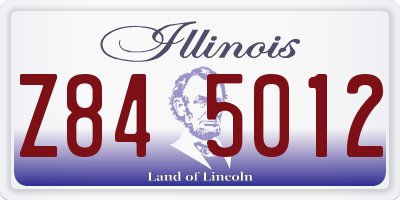 IL license plate Z845012