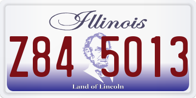 IL license plate Z845013