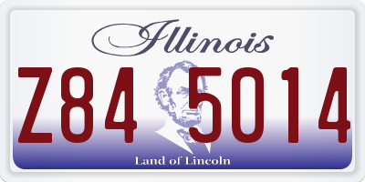 IL license plate Z845014