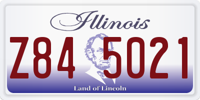 IL license plate Z845021