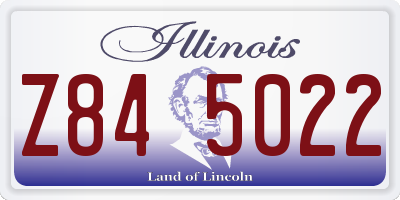 IL license plate Z845022