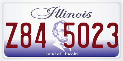 IL license plate Z845023