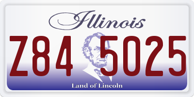IL license plate Z845025
