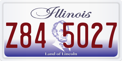 IL license plate Z845027