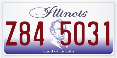 IL license plate Z845031