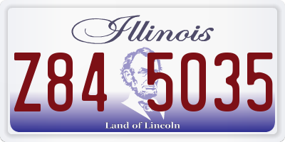 IL license plate Z845035