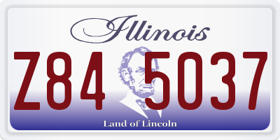 IL license plate Z845037