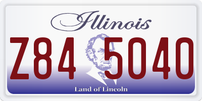 IL license plate Z845040