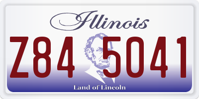 IL license plate Z845041