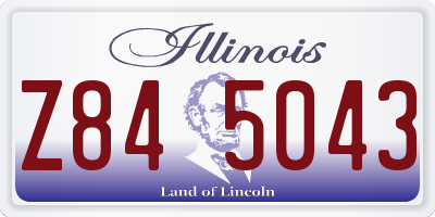 IL license plate Z845043