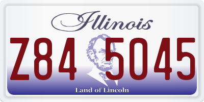 IL license plate Z845045
