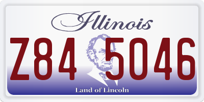 IL license plate Z845046