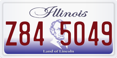 IL license plate Z845049