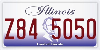 IL license plate Z845050