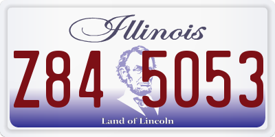 IL license plate Z845053