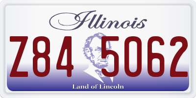 IL license plate Z845062