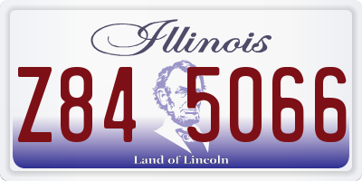 IL license plate Z845066