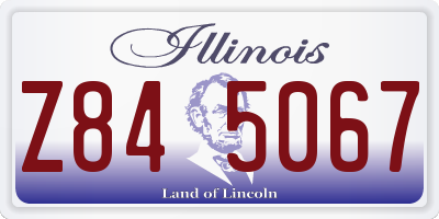 IL license plate Z845067