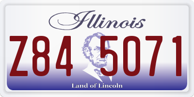 IL license plate Z845071