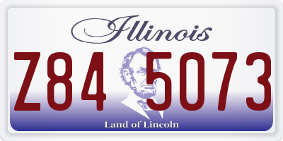 IL license plate Z845073