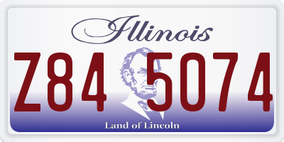 IL license plate Z845074