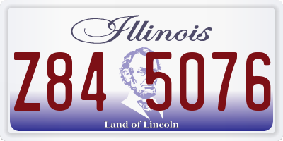 IL license plate Z845076