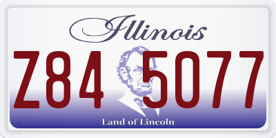 IL license plate Z845077