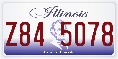 IL license plate Z845078