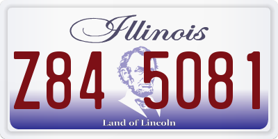 IL license plate Z845081