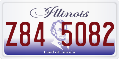 IL license plate Z845082