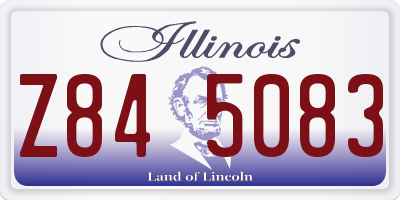 IL license plate Z845083