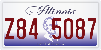 IL license plate Z845087
