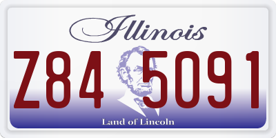 IL license plate Z845091