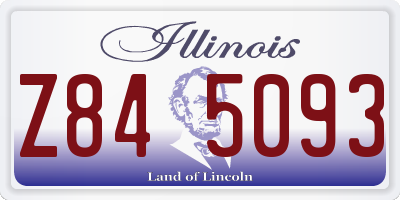 IL license plate Z845093