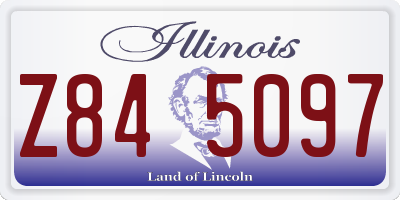 IL license plate Z845097