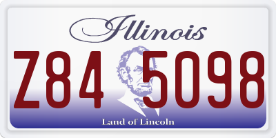 IL license plate Z845098
