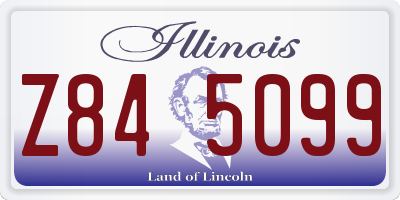 IL license plate Z845099