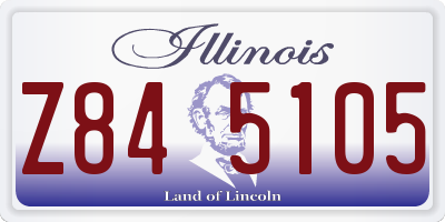 IL license plate Z845105