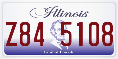 IL license plate Z845108