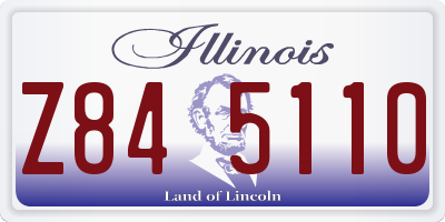 IL license plate Z845110